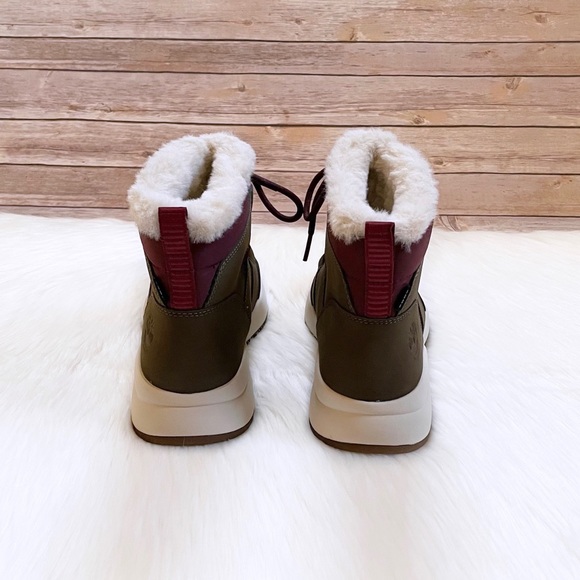 Timberland Women’s Boroughs Project Olive Waterproof Winter Pull On Boots - Picture 6 of 7